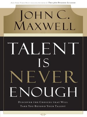 Talent Is Never Enough - ebook